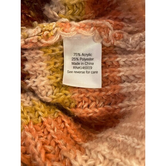 So Womens Striped Sweater Extra Soft Loose Knit Size Small Measures like Large - Picture 12 of 12
